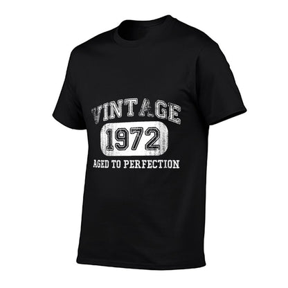 Womens Vintage 1972 Birthdays 50 Years Old 50th Birthday  Trendy Pattern T-Shirt