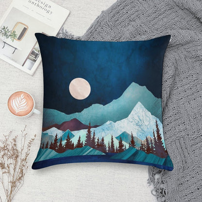 Moon Bay Soft Short Plush Fabric Throw Pillow