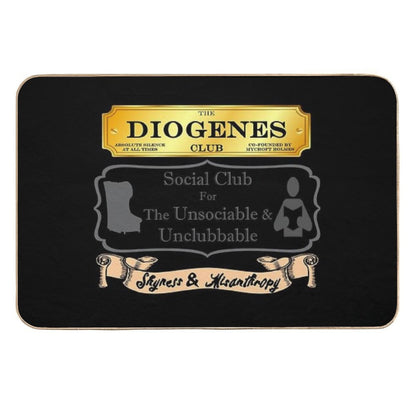 Mycroft Holmes - Diogenes Club - For The Unsociable & Unclubbable  Rapid-Drying Bath Mat