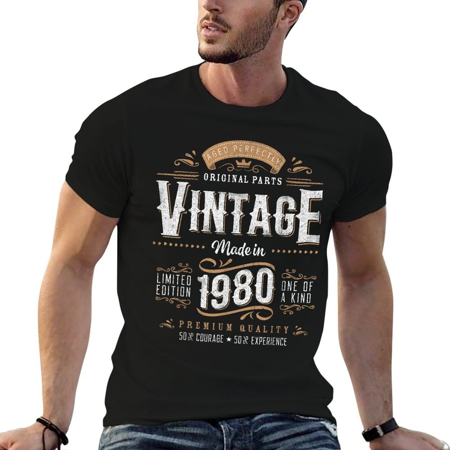 Vintage 1980 45th Birthday Gifts Women Men 45 Year Old  Eco-friendly Material T-Shirt