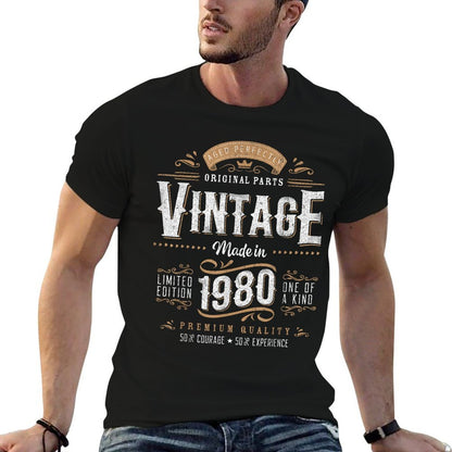 Vintage 1980 45th Birthday Gifts Women Men 45 Year Old  Eco-friendly Material T-Shirt
