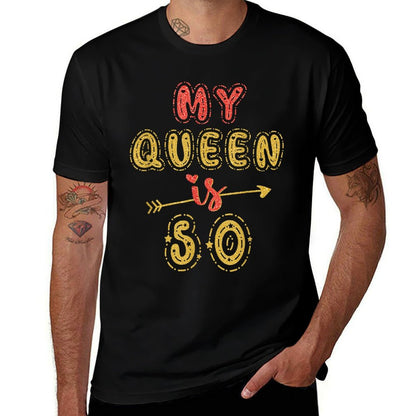 My Queen Is 50 Years Old 50th Birthday Idea For Wife  Lightweight T-Shirt