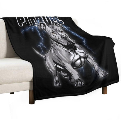 Pitbull Wrinkle-free Throw Blanket