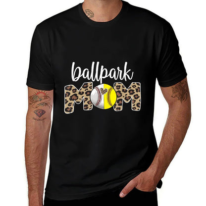 Ballpark Mom Proud Baseball Softball Player Mother  Moisture-wicking T-Shirt