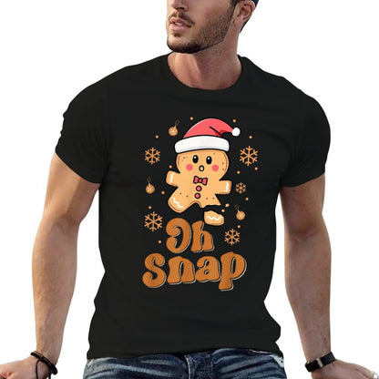 Oh Snap Gingerbread Man Cute Christmas Cookie Baking Team  Versatile T-Shirt