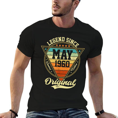 Vintage 65th Birthday Legend Since May 1960  Trendy Pattern T-Shirt