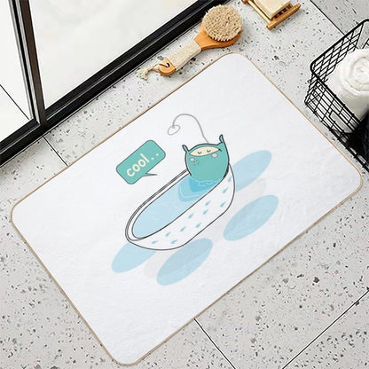 Pillow Summer Bathtub  Fade-Resistant Bath Mat