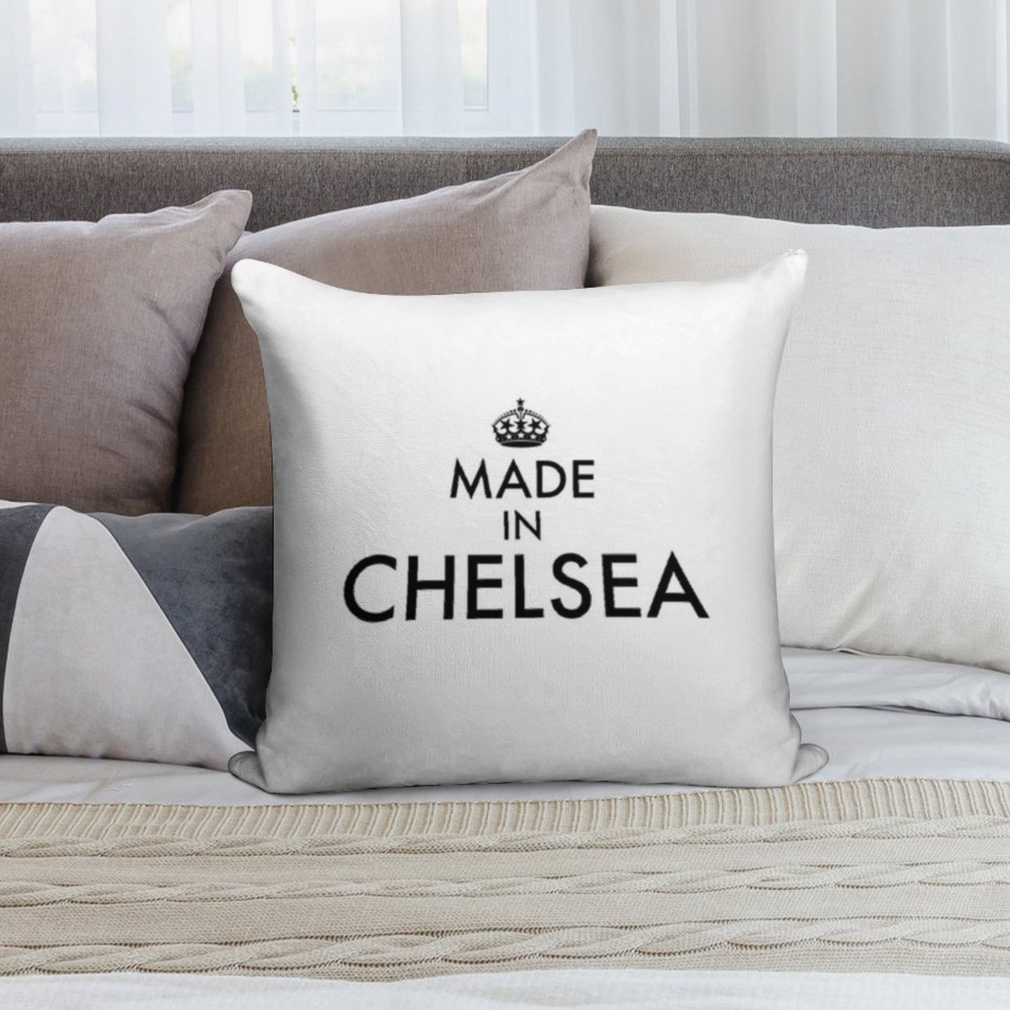 Made In Chelsea Soft Skin-Friendly Throw Pillow