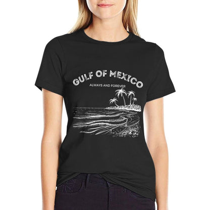 Gulf of USA America Gulf Of Mexico Retro Throwback Design Soft T-Shirt