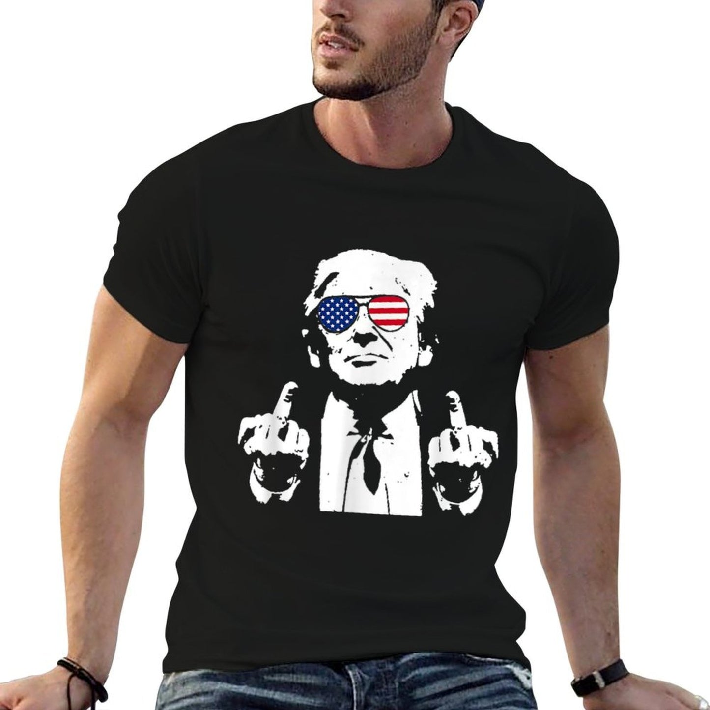 (Front And Back) You Missed Trump 2024 US American  Slim-fit Cut T-Shirt