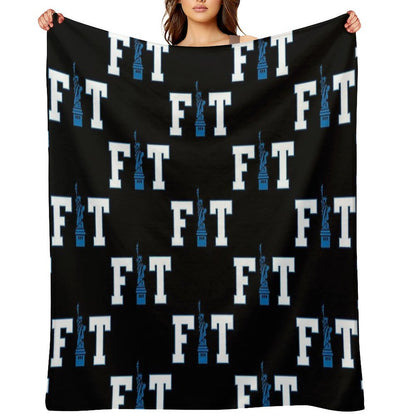 Fashion Institute of Technology New York City Skyline FIT NYC Travel-friendly Throw Blanket