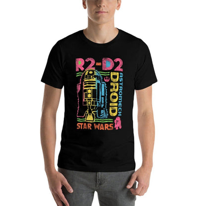 Star Wars Distressed Neon R2-D2 Comfortable T-Shirt