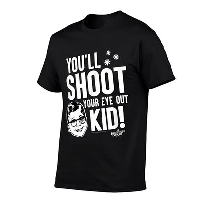 A Christmas Story Youll Shoot Your Eye Out Kid Holiday  Oversized Silhouette T-Shirt