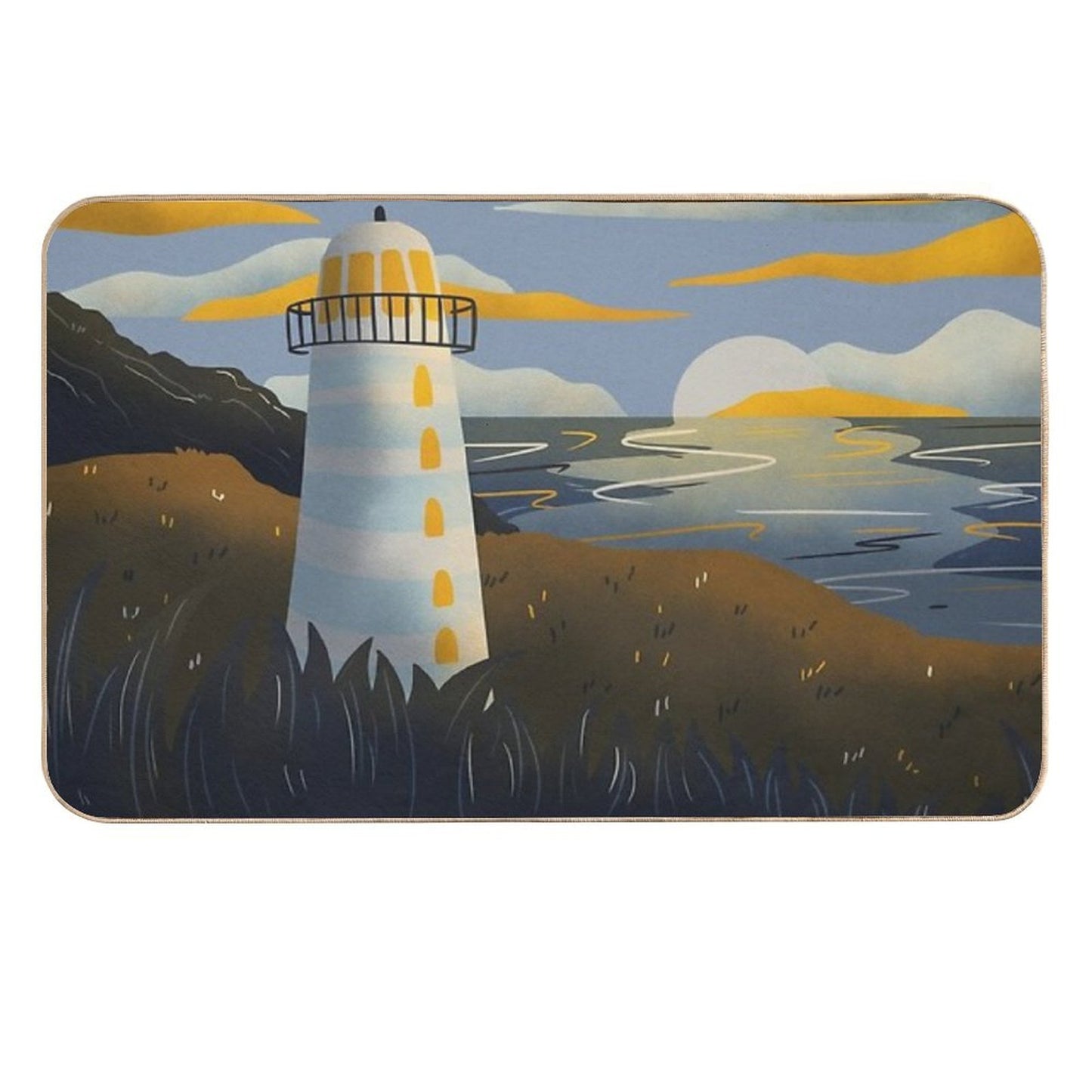 Lighthouse  Stain-Proof Bath Mat
