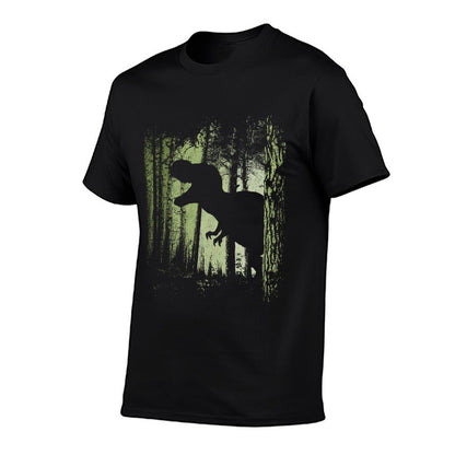 T-Rex Shadow in Twilight Forest Tyrannosaurus Silhouette Sweatshirt  Quick-drying T-Shirt