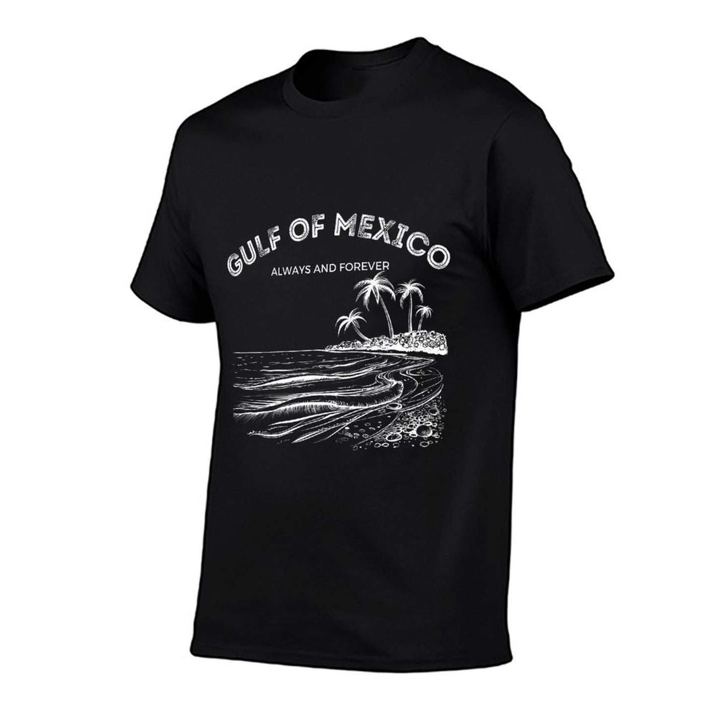 Gulf of USA America Gulf Of Mexico Retro Throwback Design Premium Polyester Blend T-Shirt