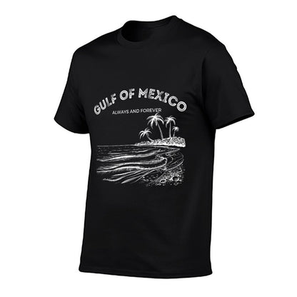 Gulf of USA America Gulf Of Mexico Retro Throwback Design Premium Polyester Blend T-Shirt