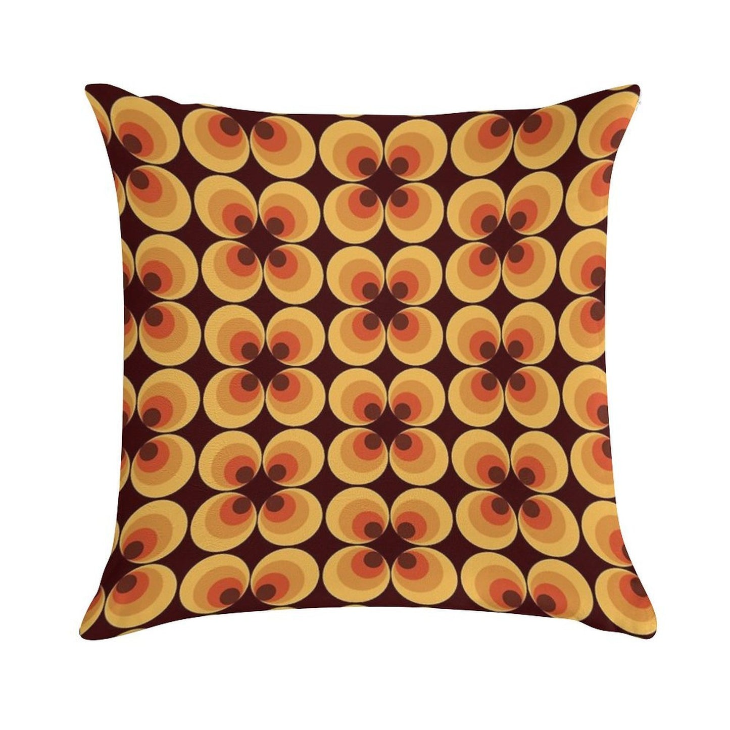 Retro Orange Soft Style Accent Throw Pillow