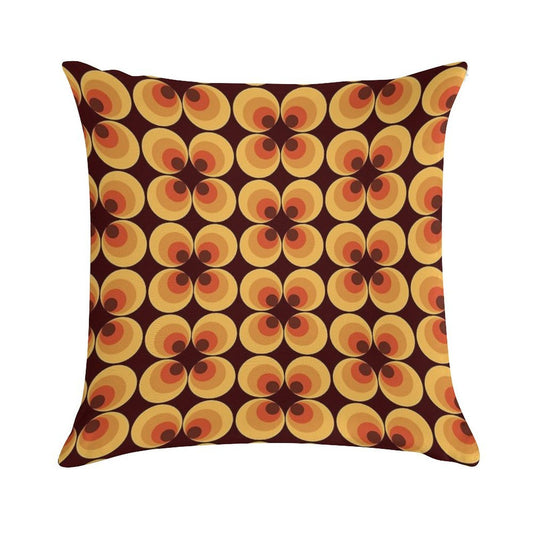 Retro Orange Soft Style Accent Throw Pillow