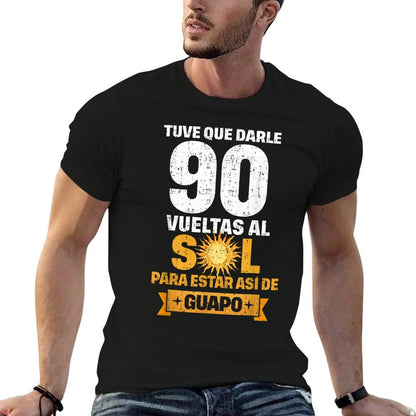 90th Birthday for Men in Spanish Regalo Cumpleanos 90  Soft T-Shirt