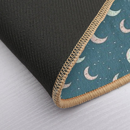 Teal Moon  Fade-Resistant Bath Mat