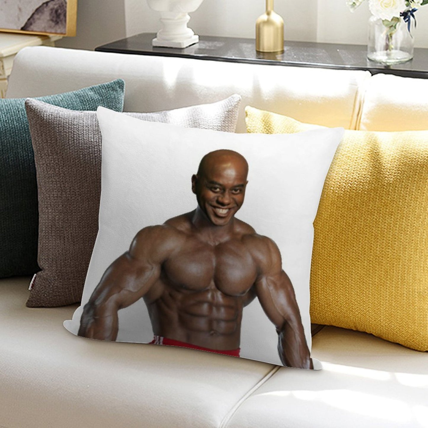 Sun's Out, Bun's Out! Ainsley Harriott Soft Home Decor Throw Pillow