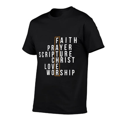 Religious Dad Christian Believer Fatherhood Fathers Day  Quick-drying T-Shirt