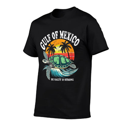 Womens Retro Vintage Turtle Gulf of Mexico Be Salty And Strong  Classic T-Shirt