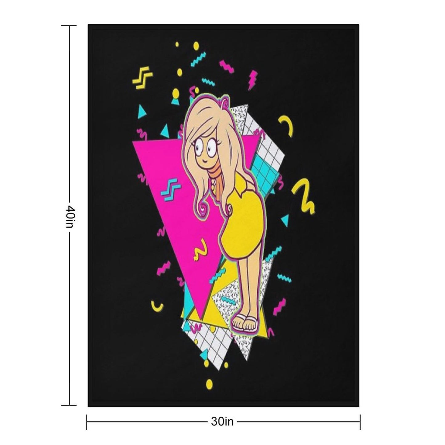 Coco  Ongezellig  90s Design Versatility Throw Blanket