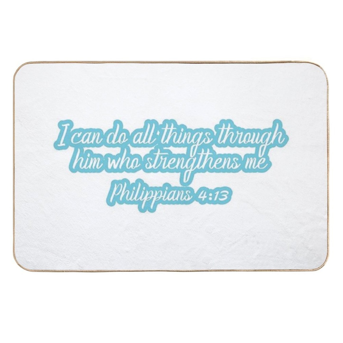 Philippians 413 Durable Bath Mat