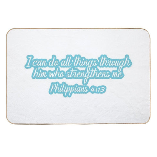 Philippians 413 Durable Bath Mat