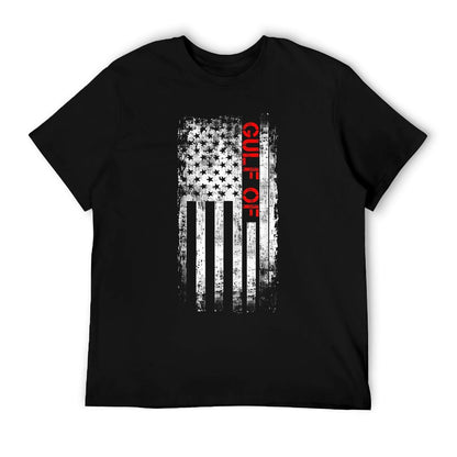 Gulf of USA America Funny Gulf of Mexico USA Flag Map July 4 Quick-drying T-Shirt