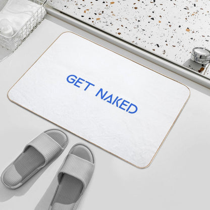 Funny Get Naked  Multi-Purpose Bath Mat