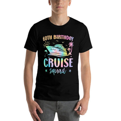 60th Birthday Cruise Squad Vacation Matching Family Cruise  Slim-fit Cut T-Shirt