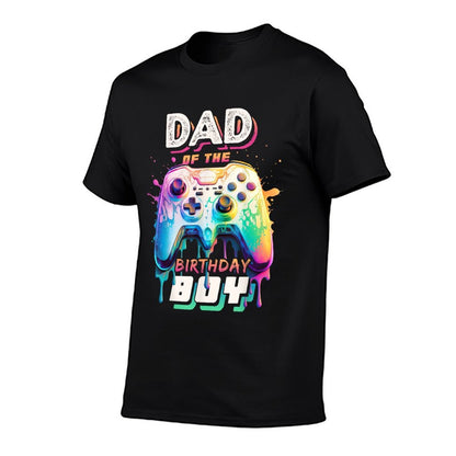 Dad of The Birthday Boy Matching Video Game Birthday Party  Moisture-wicking T-Shirt