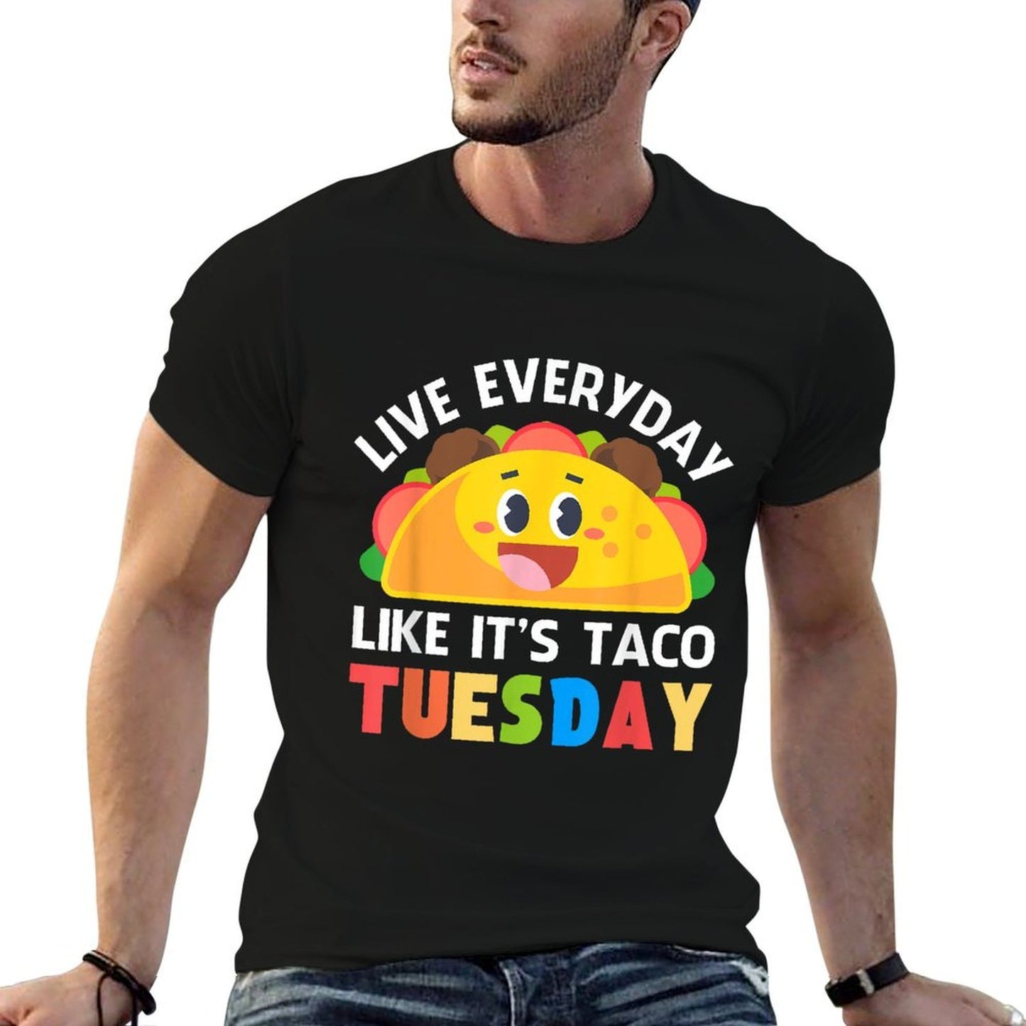 Taco Women Kids Boys Girls Everyday Like Taco Tuesday  Relaxed-fit T-Shirt