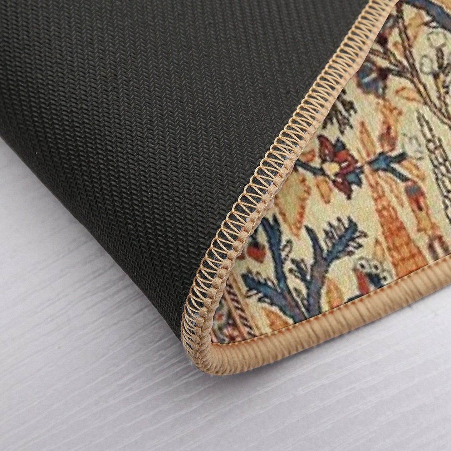 Tabriz Tree of Life Persian Rug Print Durable Bath Mat