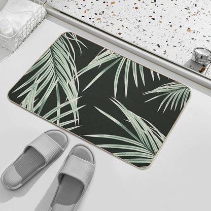 Green Palm Leaves Dream #1 #tropical #decor #art  Versatile Bath Mat