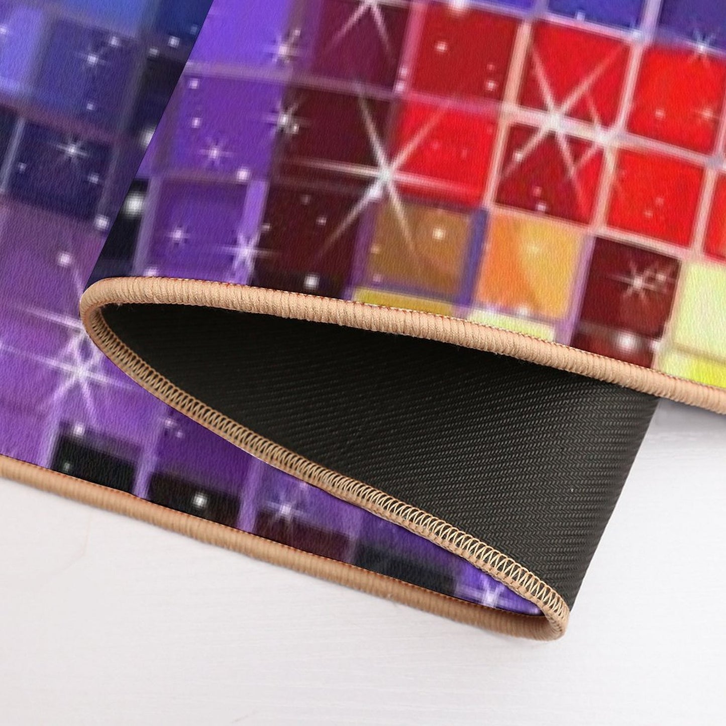 Twinkle 70s Disco Ball Pattern  Slip-Resistant Bath Mat