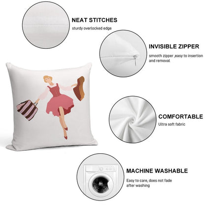Maria Von Trapp Soft Anti-Pilling Throw Pillow