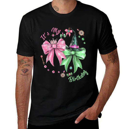 It's My Birthday Witch Pink And Green Birthday Girl  Stretchy T-Shirt