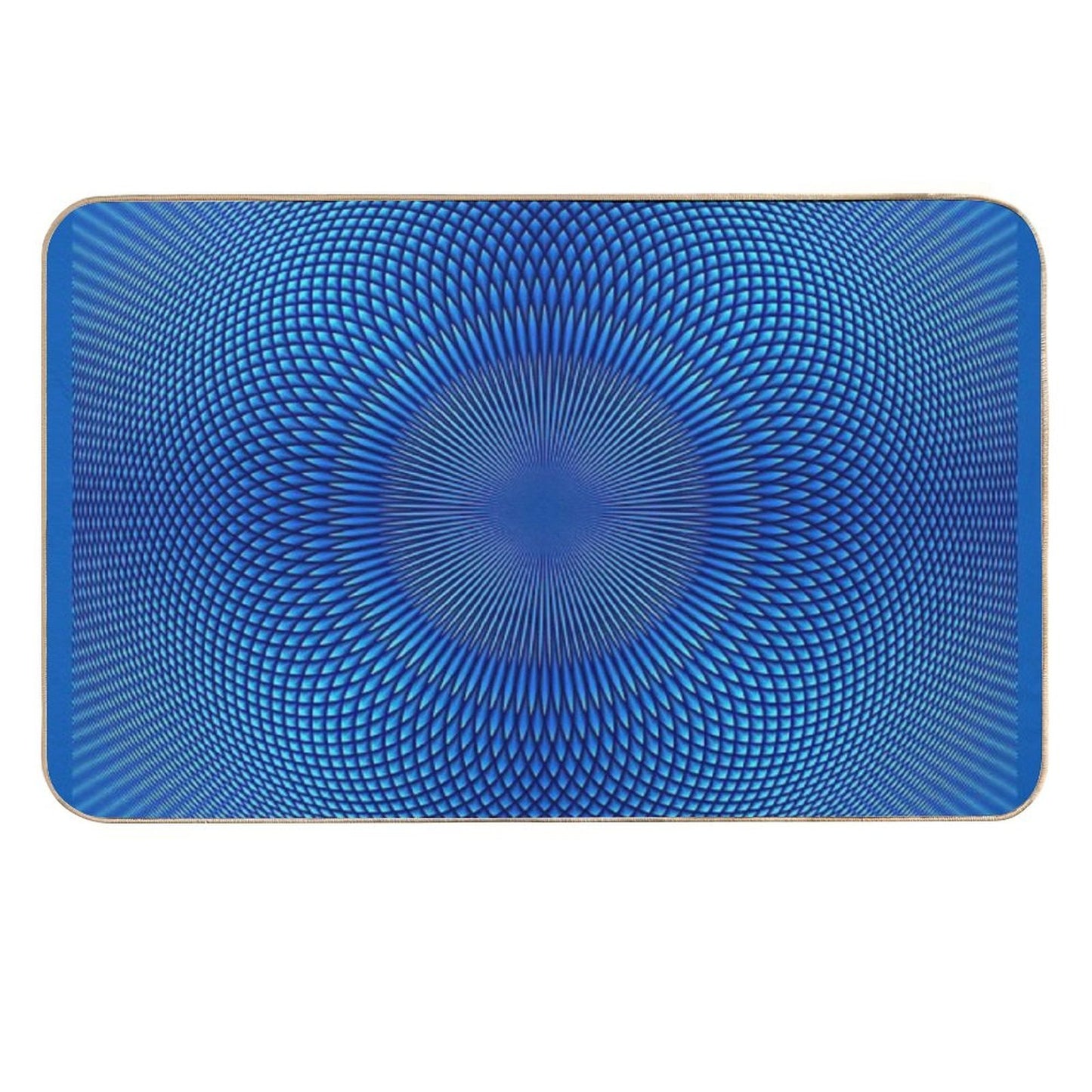 Optical Illusion Blue Face Mask, Shower Curtains, Shirts & More  Multi-Purpose Bath Mat