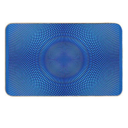 Optical Illusion Blue Face Mask, Shower Curtains, Shirts & More  Multi-Purpose Bath Mat
