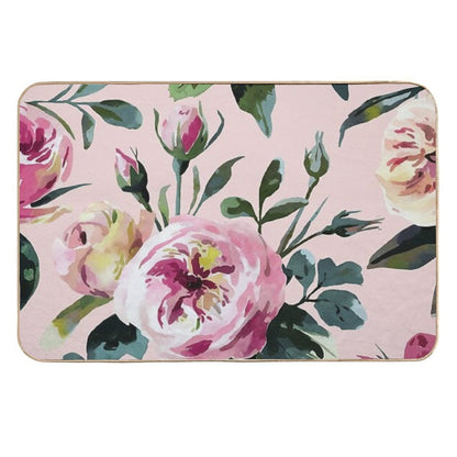 Graceful Watercolor Blossoms - Beautiful Nature Art  Anti-Trip Bath Mat