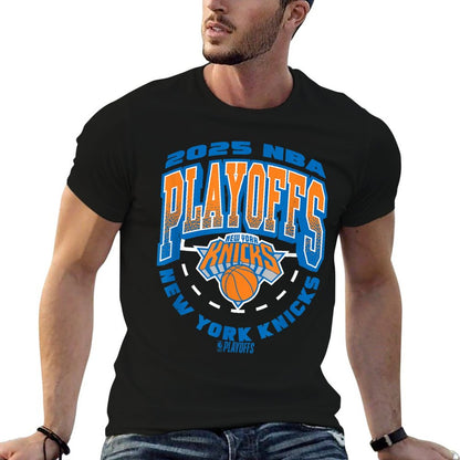 NBA Official New York Knicks Exclusive 2025 Playoffs Trendy Pattern T-Shirt