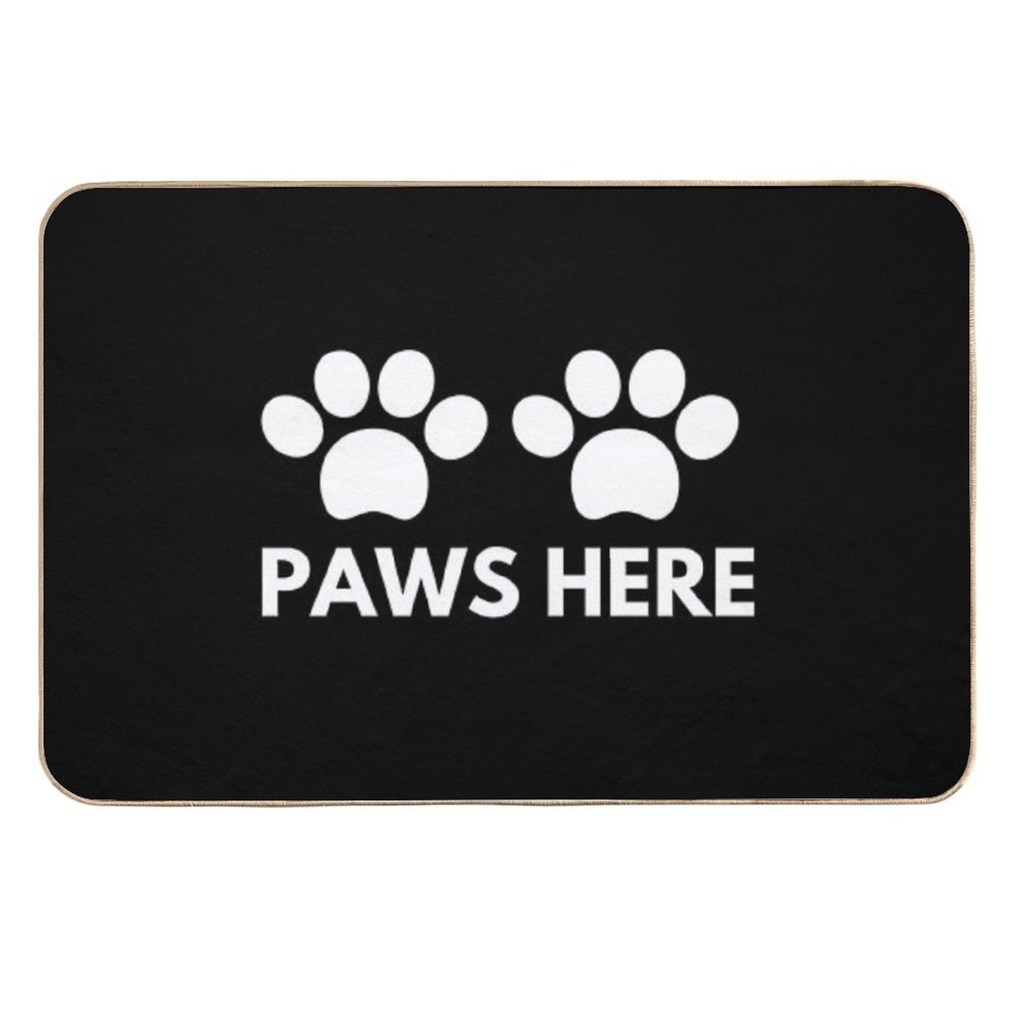 Paws Here  Rapid-Drying Bath Mat