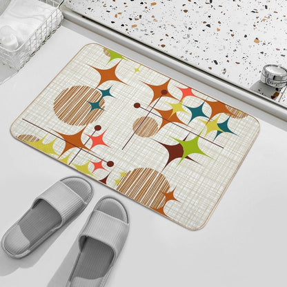 Eames Era Starbursts And Globes 4 (bkgrnd)  High-Traffic Bath Mat