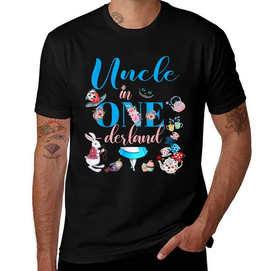 Alice in ONEderland Family Uncle Of The Birthday Girl  Easy-care T-Shirt