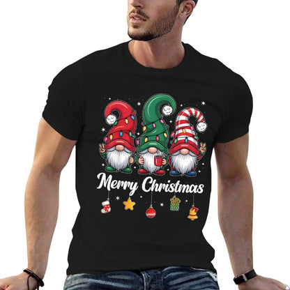 Cute Three Gnomes Merry Christmas Women Girls Kids Family  Affordable Price T-Shirt
