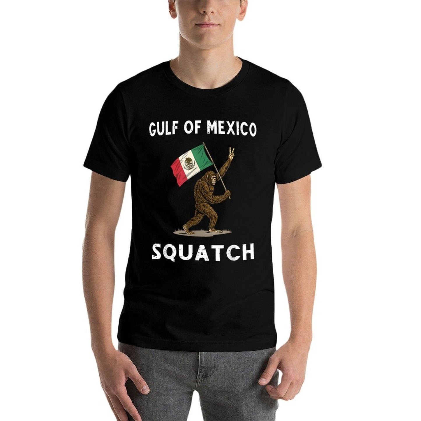 Gulf of Mexico Squatch Gulf of USA America Est 2025  Eco-friendly Material T-Shirt